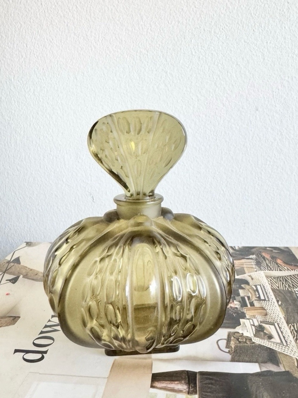 LALIQUE "MIRABEL" 5” PERFUME / SCENT BOTTLE, MARIE-CLAUDE LALIQUE, c. 1990's